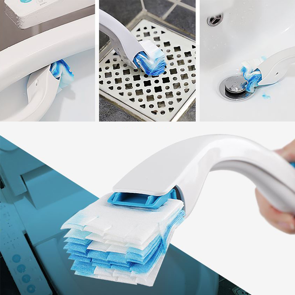 원터치 변기 클리너 욕실 간편 위생 욕실청소 일회용 브러쉬