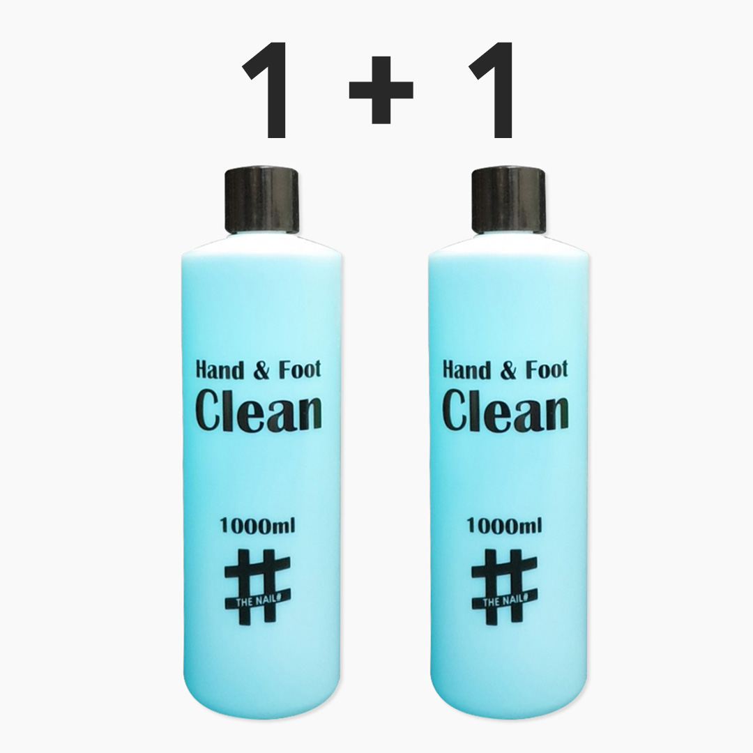 핸드앤풋클린 대용량 손 발 국산 보습 소독제 네일 도구 소독 1000ml 1+1 : 마초네일