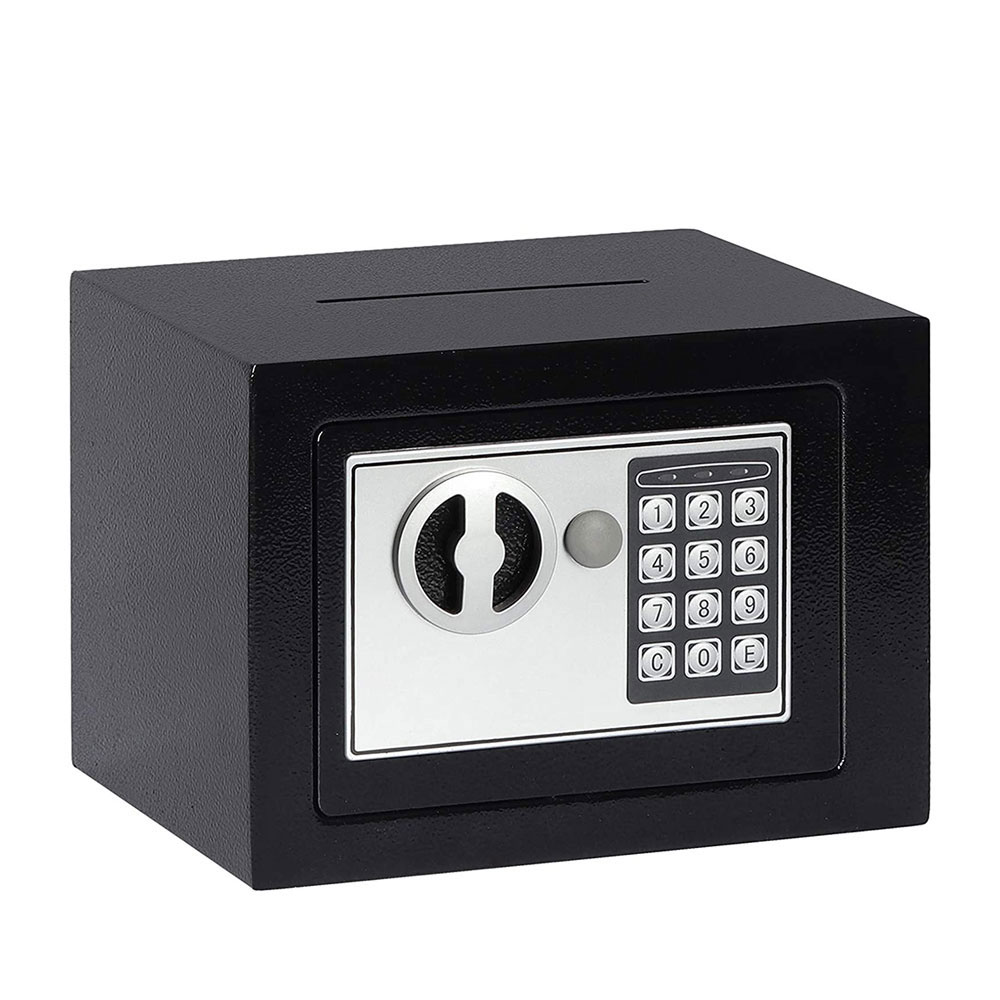 [내일도착] 엘르시 미니 가정용 호텔 카운터 개업선물 소형금고17E 제품 이미지