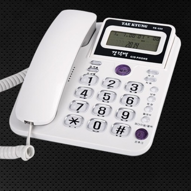 빅버튼유선전화기 벨소리큰전화기 효도 노인 전화기 개봉기 | 실사용 후기 - 대표 이미지