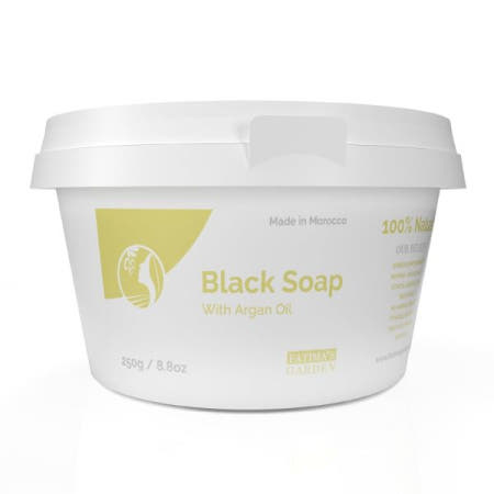 [해외]FatIma's Garden 아르간 오일 함유 100 필링 파티마 가든 블랙 비누(모로칸 벨디 비누) - 250g [B07HT29WQB] [03]mIt Arganoel