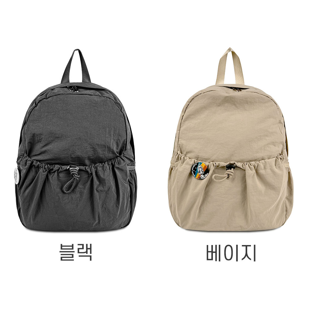가벼운 나일론 백팩 엄마 할머니 초경량 등에메는 가방 나들외 외출 아담한 미디엄 백팩 - 상세 이미지 4