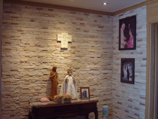 유닛적층돌 스탠다드적층돌 혼합시공 300x50x16T / 하다건재 천연석