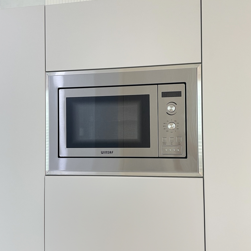 윈세프 빌트인 전자레인지 그릴레인지 DW8001 스테인리스 25L winsaf