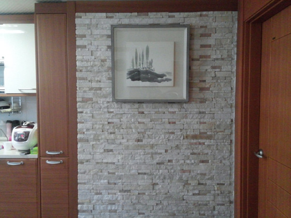 유닛적층돌 스탠다드적층돌 혼합시공 300x50x16T / 하다건재 천연석