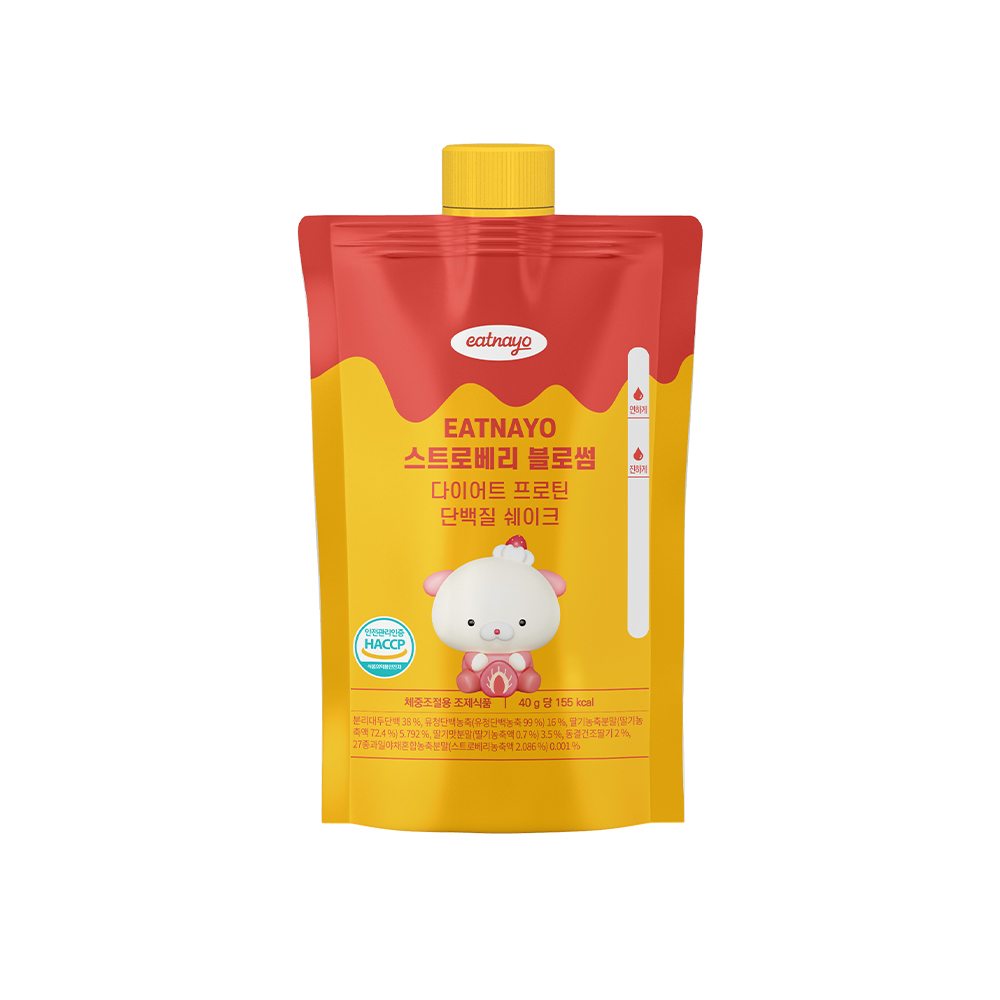 있나요 다이어트 쉐이크 단백질 프로틴 휴대용 식사대용 파우치 스트로베리 블로썸, 40g, 7개 이미지 2