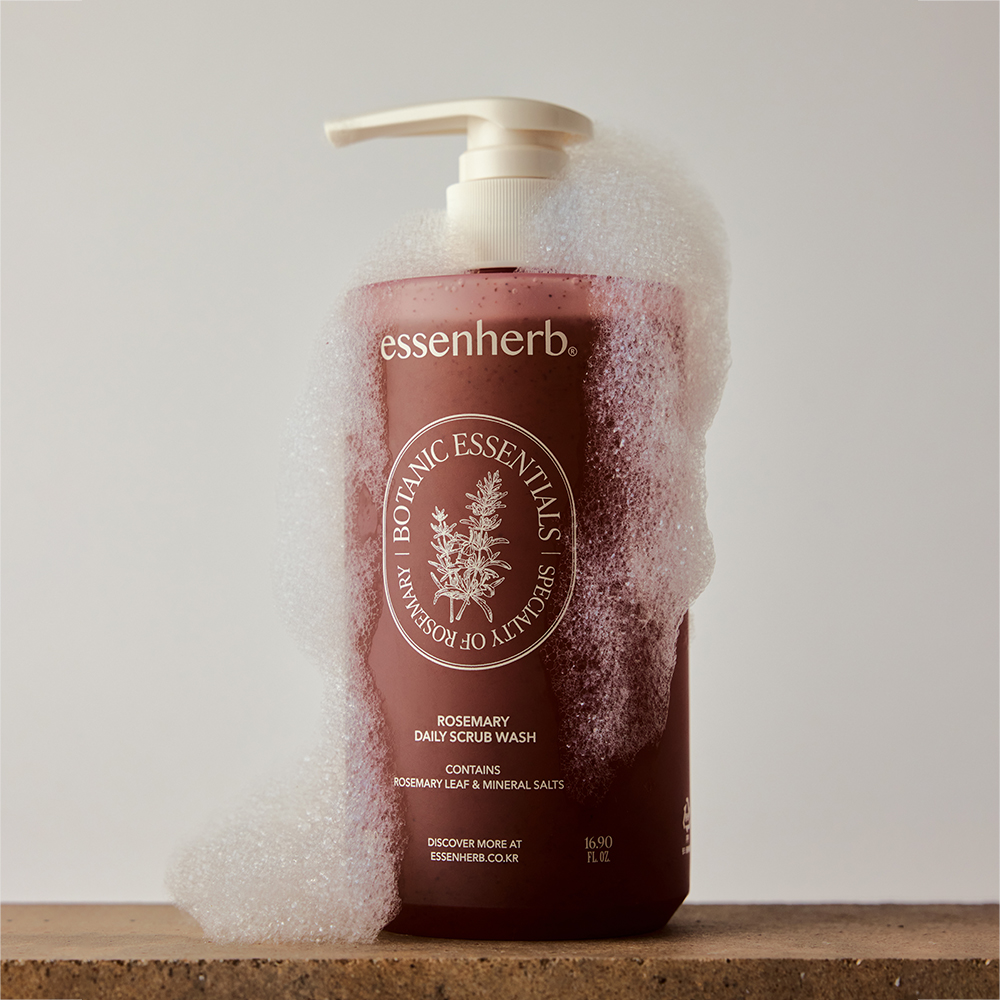 에센허브 로즈마리 데일리 스크럽 워시 500ml - 상세 이미지 5