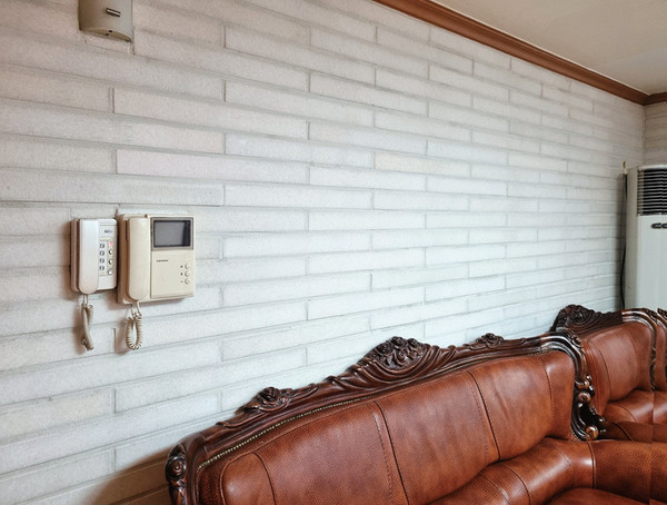 크리스탈화이트 롱타일 600x60x11T / 하다건재 천연석타일