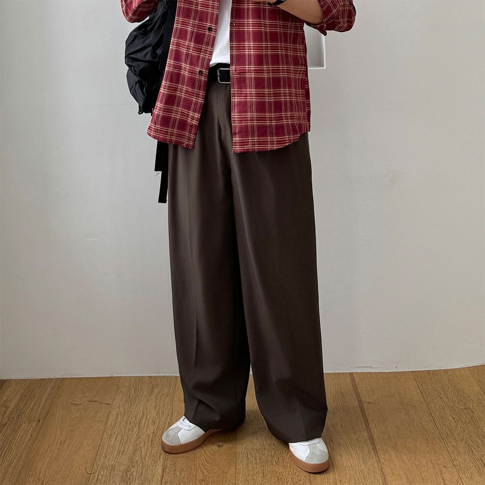 남자와이드슬랙스 벌룬팬츠 남성정장바지 - 상품 이미지