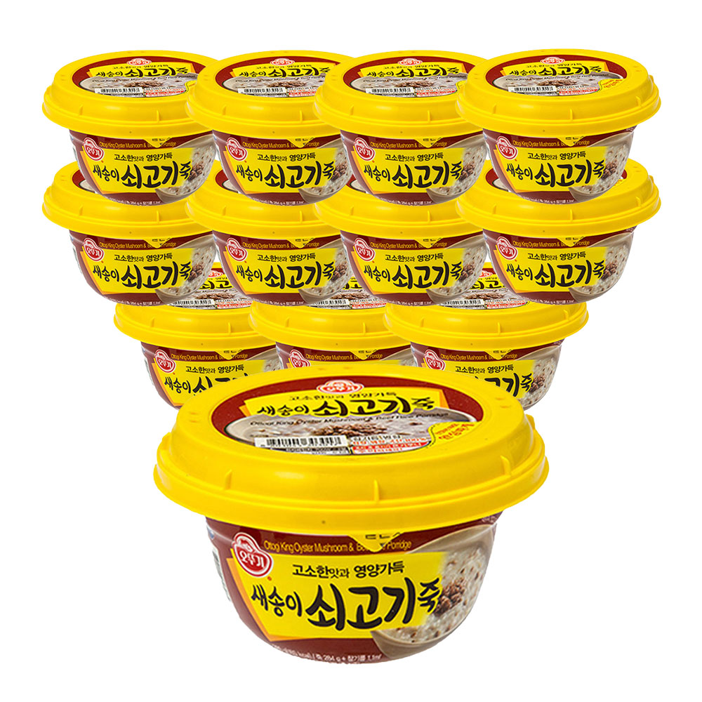 오뚜기 용기죽 새송이쇠고기죽 285g 12개 - 메인 이미지