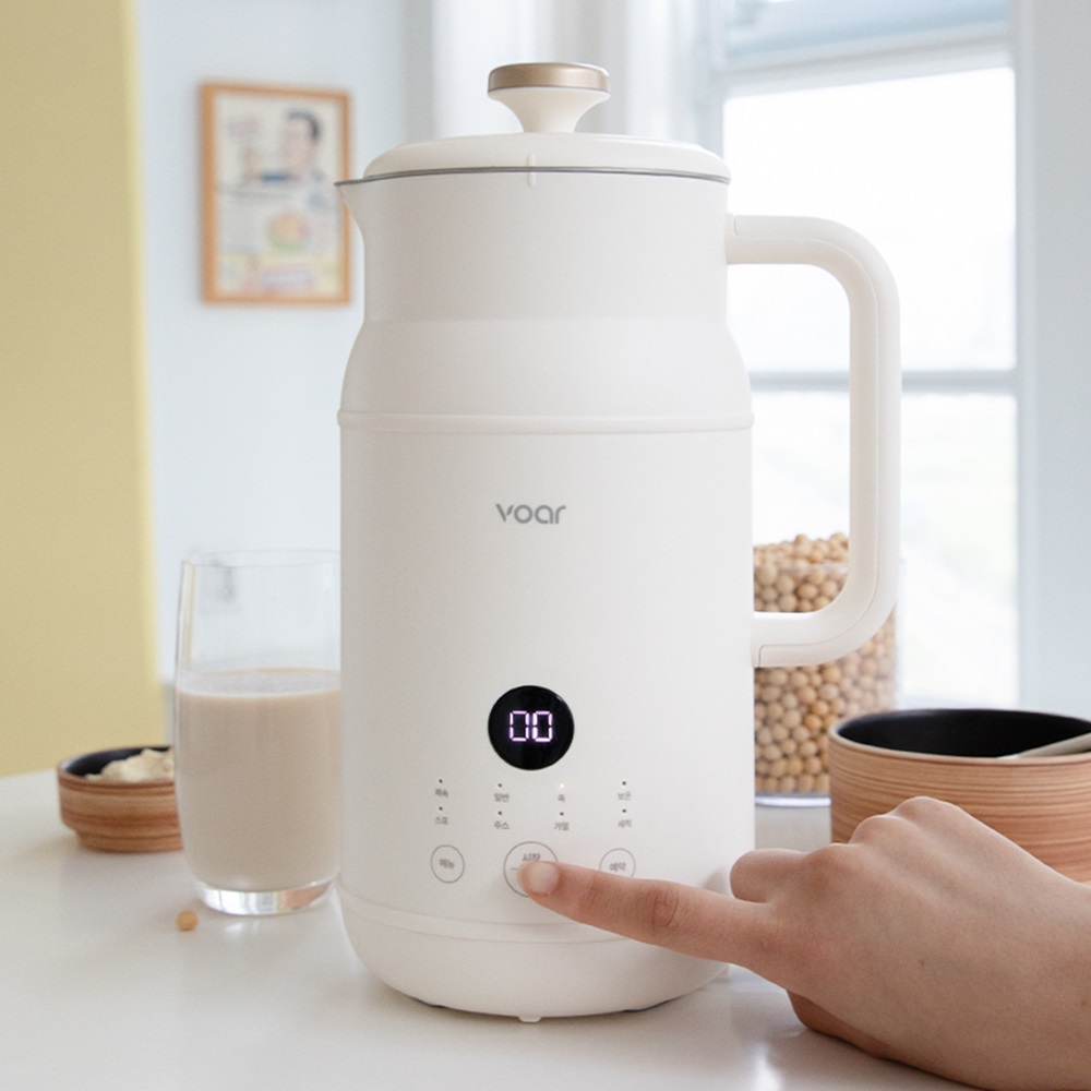 보아르 웰빈 두유 제조기 검은콩 두유기 이유식 만드는 기계 가정용 죽 두부 콩물 메이커