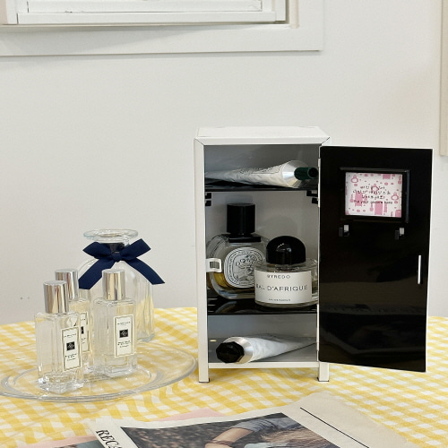 아텍스 철제 미니 캐비넷 소형 인테리어 책상 틈새 수납함 캐비닛 파스텔