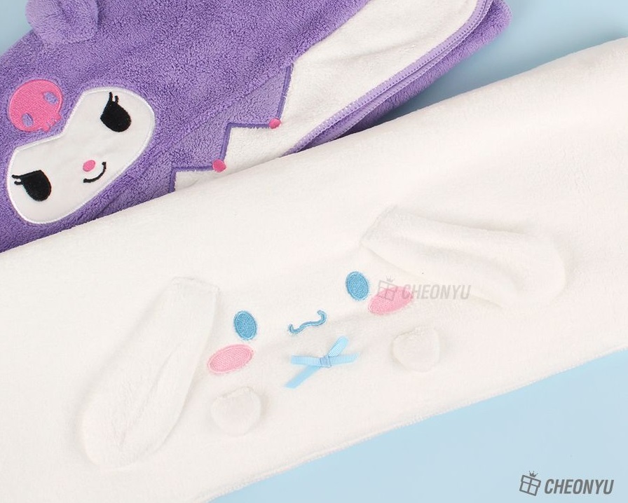 시나모롤 어린이 비치 타올 수건 산리오 유아 목욕