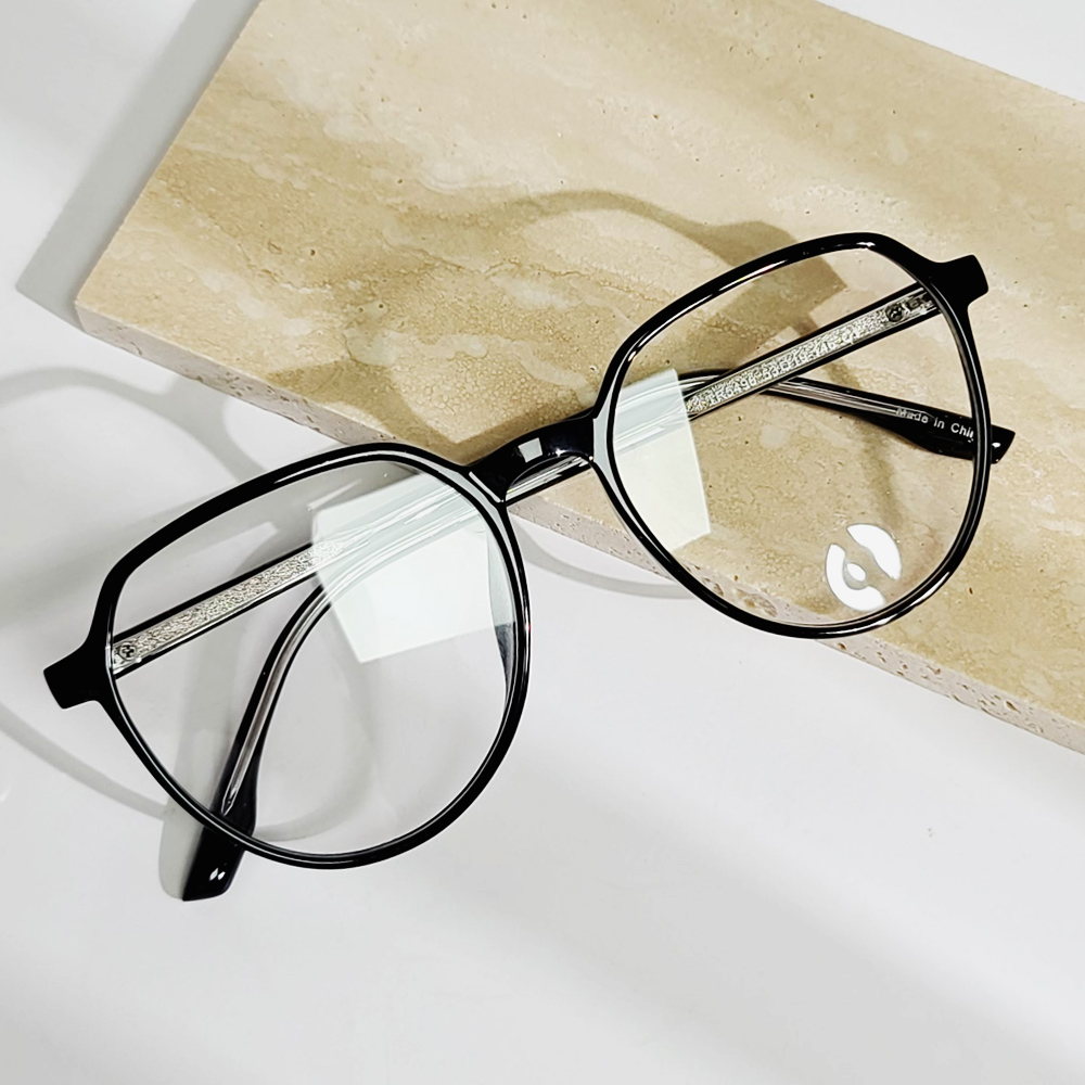 뿔테안경 크리스탈 다각형 빅사이즈 안경테