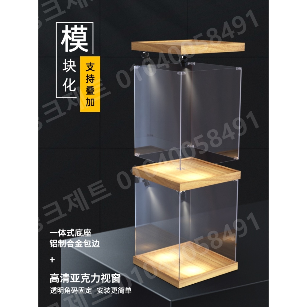 대형 피규어케이스 LED 건담 액션 책장 모델 박스 투명 - 상세 이미지 2