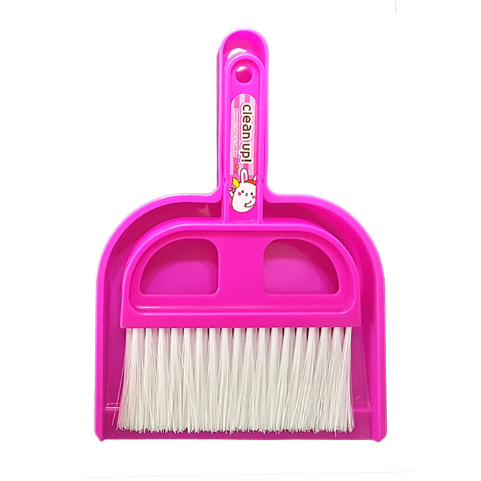 미니 청소세트 빗자루 : 분홍