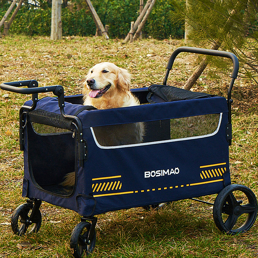 공간녹백 대형견 유모차 강아지 애견 개모차 웨건 중형견 트레일러