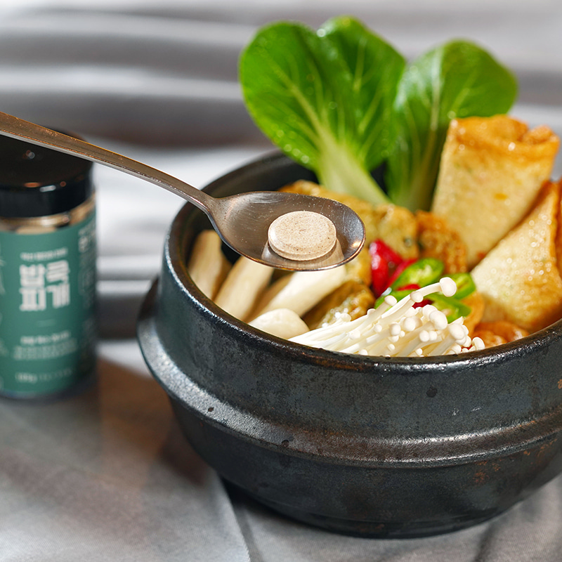 한가람 한정식 약선요리 밥쿡찌개 한알 동전 코인 고체 알약 간편 만능 육수 : 지오 쇼핑