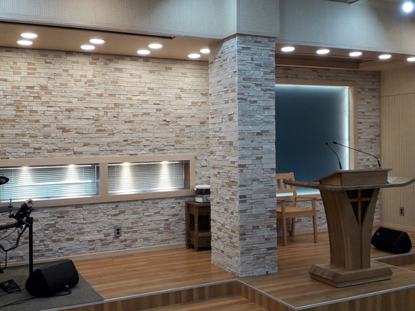 유닛적층돌 스탠다드적층돌 혼합시공 300x50x16T / 하다건재 천연석