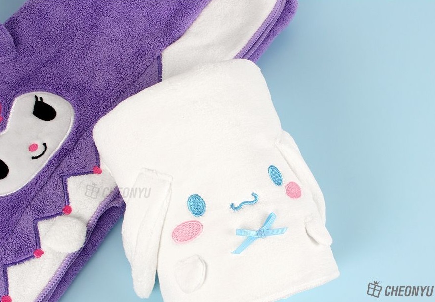 시나모롤 어린이 비치 타올 수건 산리오 유아 목욕