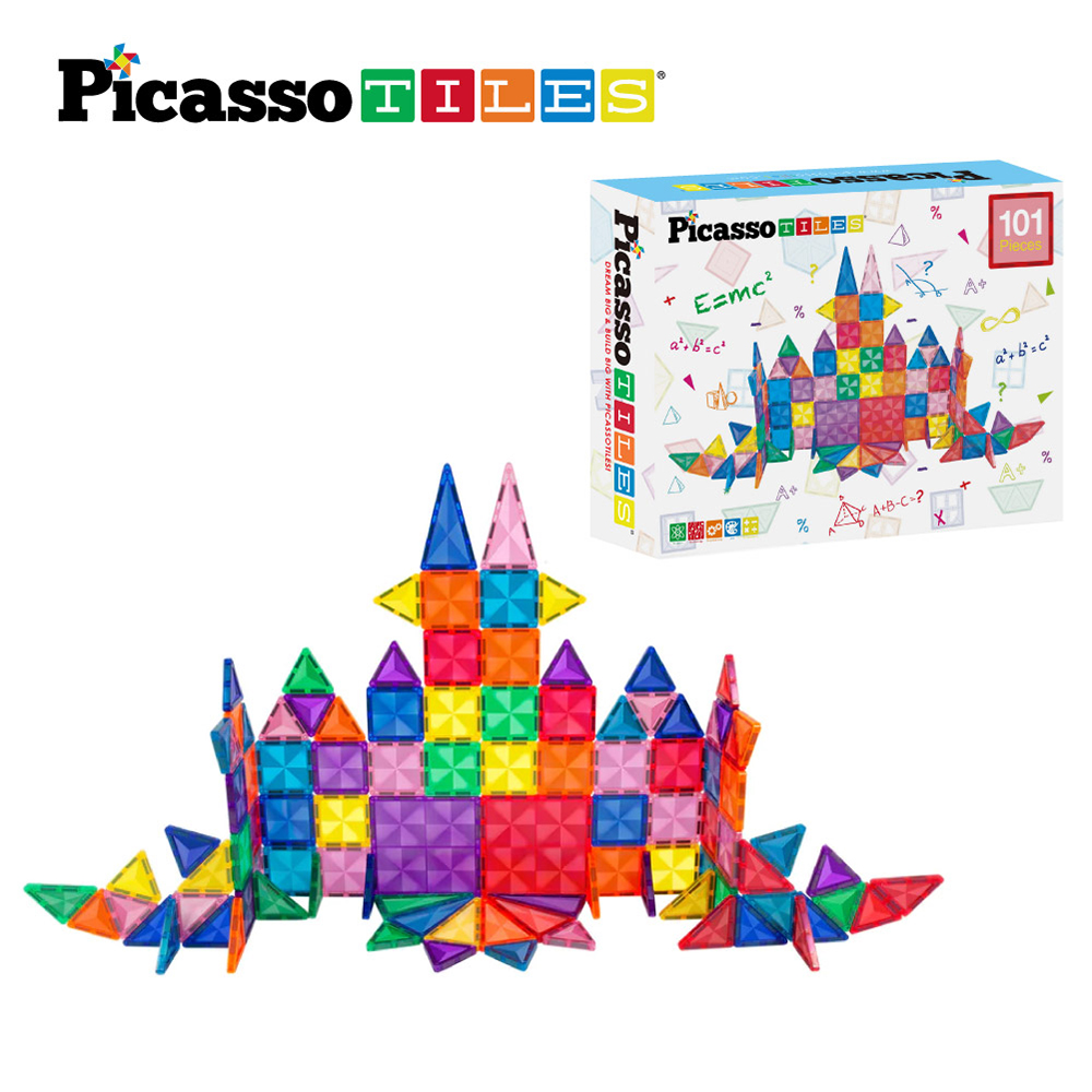 피카소타일 창의력 자석블럭 놀이 미니 101pcs - 상품 이미지