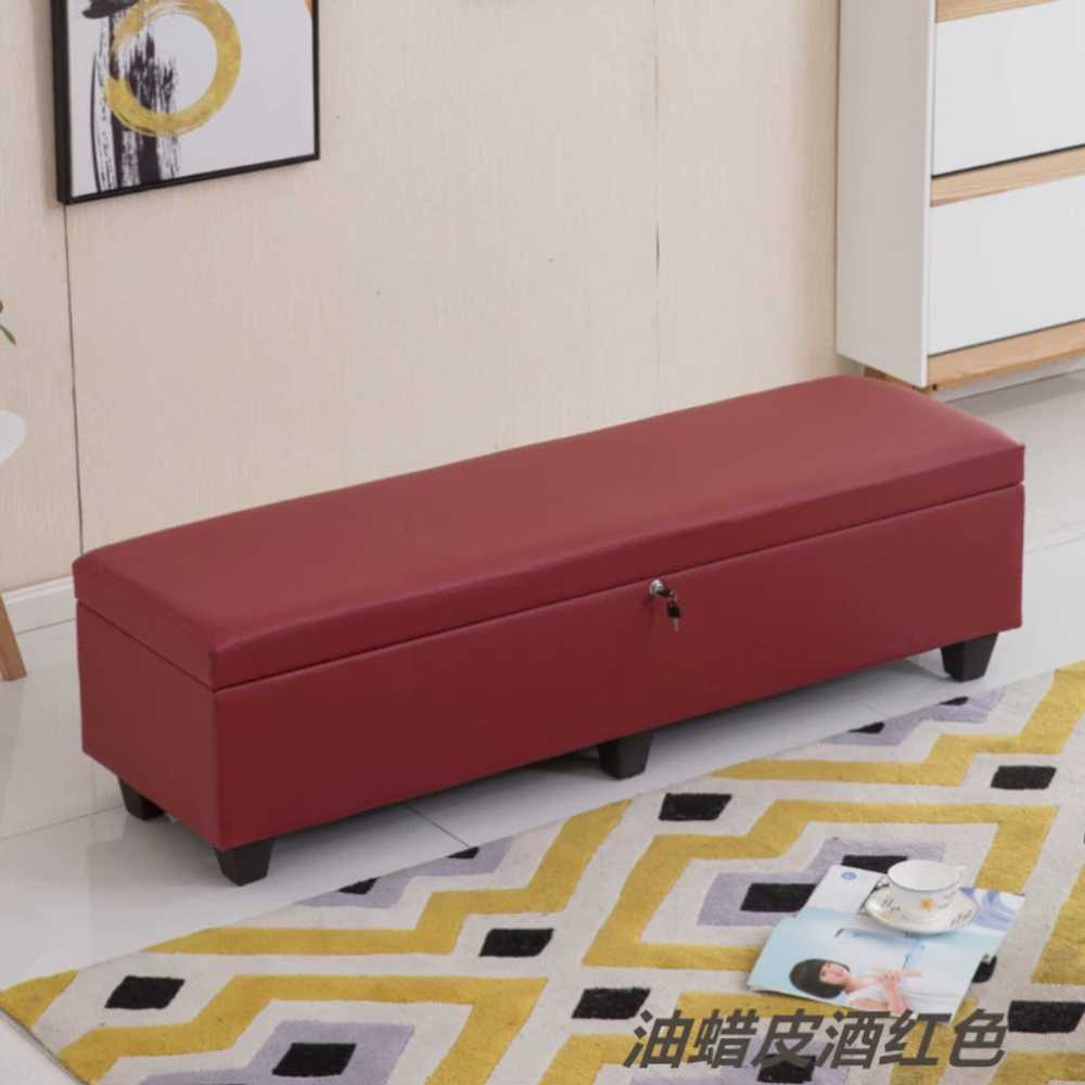 수납 벤치 소파 잠금장치 다용도 매장 수납함 정리함 175x45x40 - 상세 이미지 4