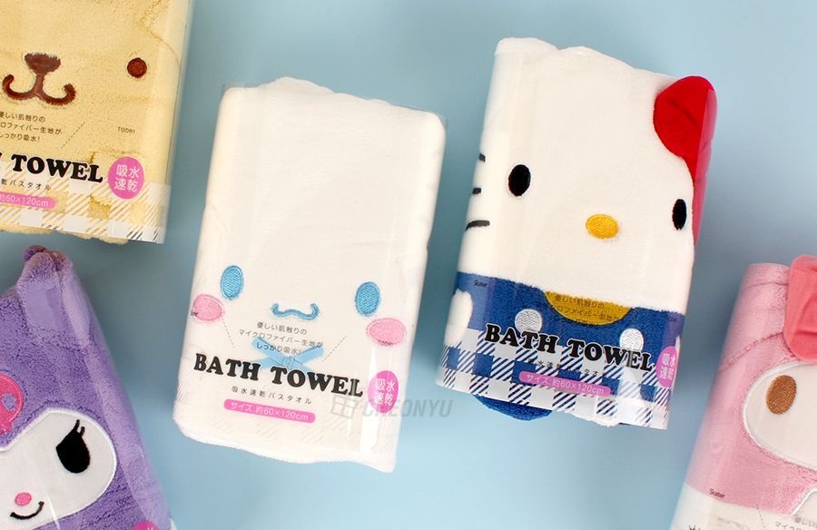 시나모롤 어린이 비치 타올 수건 산리오 유아 목욕