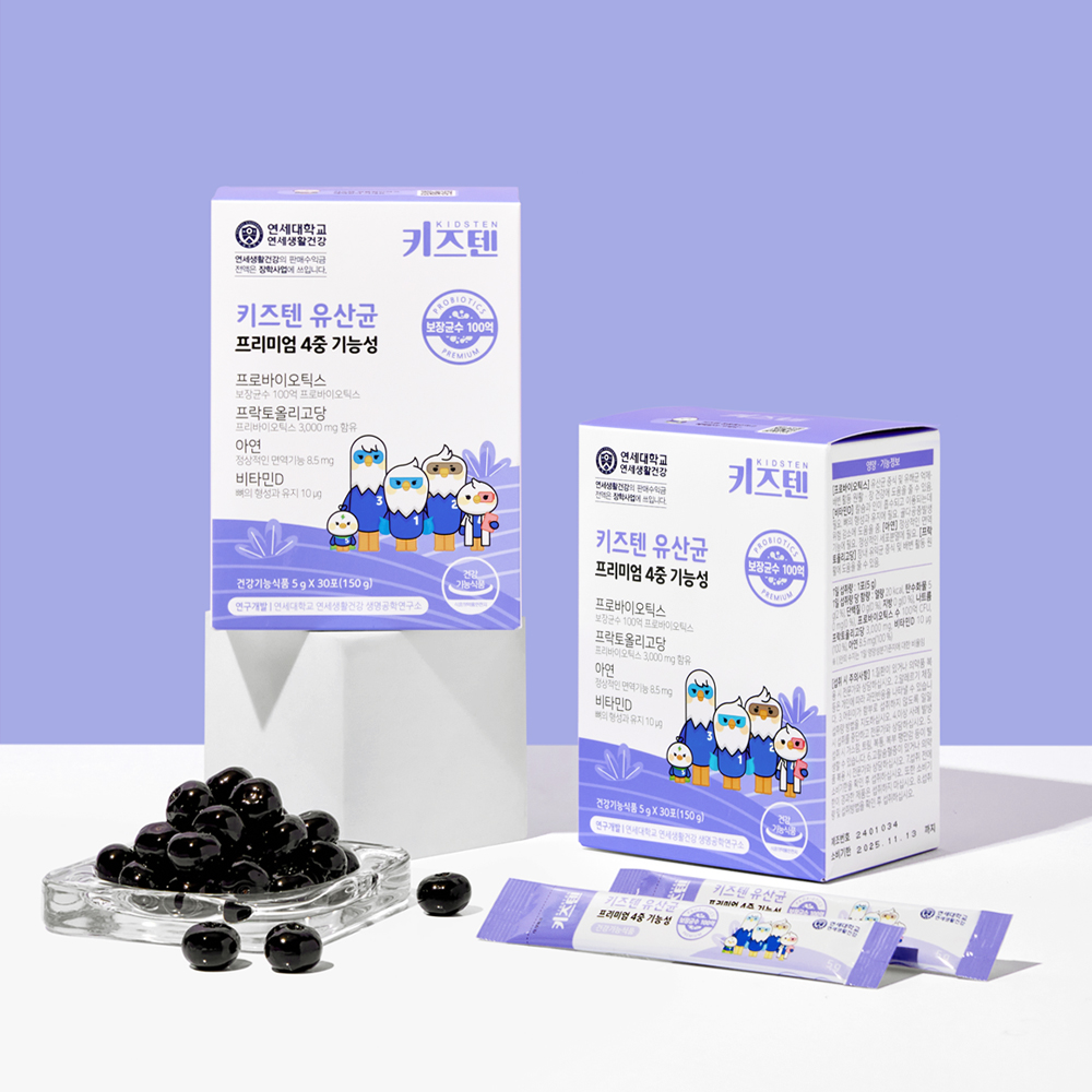 연세 키즈텐 유산균 100억 프로바이오틱스 어린이 유아 초등학생 유산균 30포, 1개