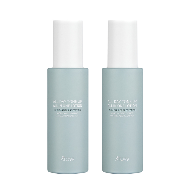 아토99 톤업 올인원 스킨 로션 에센스 남성 미백 주름개선 기능성 화장품 120ml, 2개 - 상품 이미지