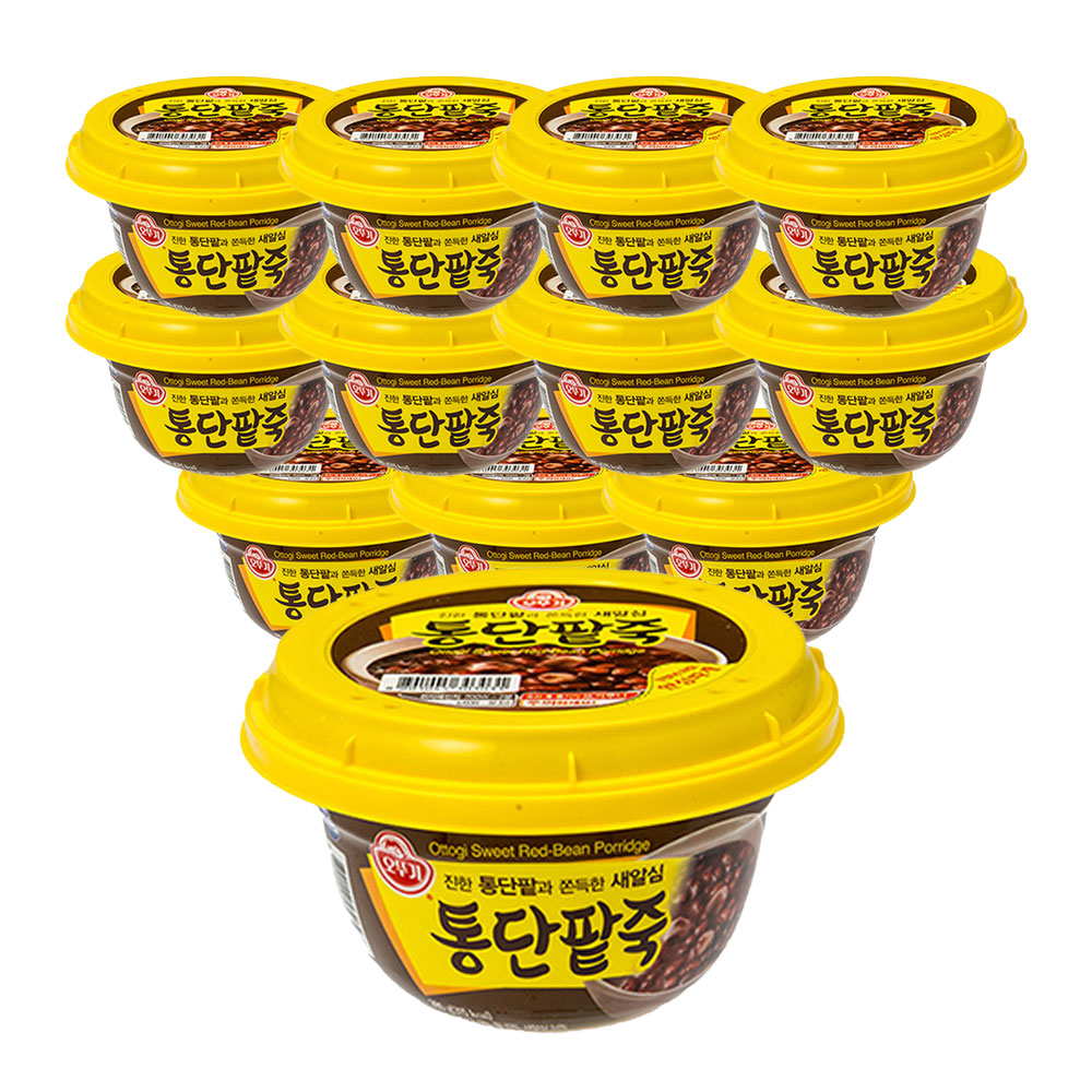 오뚜기 용기죽 통단팥죽 285g 12개 - 메인 이미지