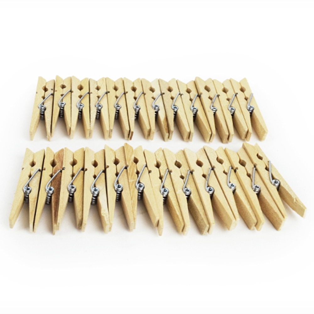 미니 나무집게 폴라로이드집게 인테리어 포카 가랜드 24p