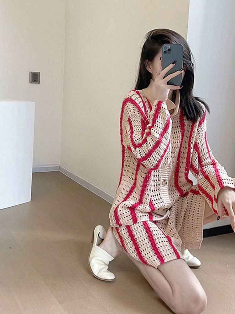미녀와순정남 36회 이영은 가디건 레드 고명동 펀칭 간절기 의상 옷 패션 - 상세 이미지 3
