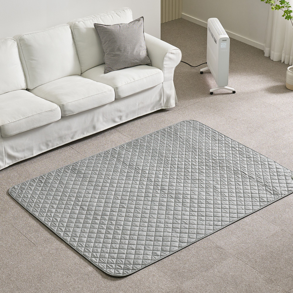 곰표한일 EMF 세미마이크로 항균 카본 탄소매트 샵그레이 퀸더블 원난방