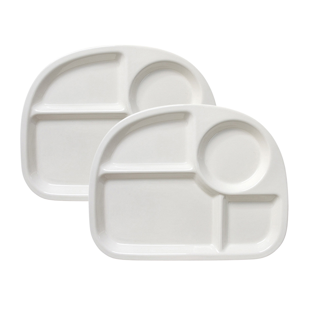 UH 라운드 나눔접시 돈까스 월남쌈 브런치 식판 소스 앞접시 4구