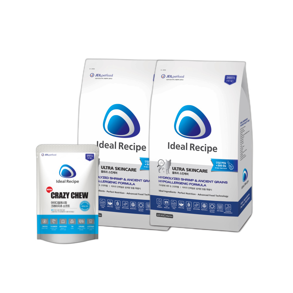 강아지 가수분해 사료 하이포알러제닉 1kg 2개
