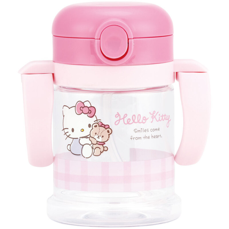 스케이터 산리오 헬로키티 캐릭터 접이식 핸들 원터치 빨대컵 260ml KSHW1N - 주방·식기 - 하카타몰