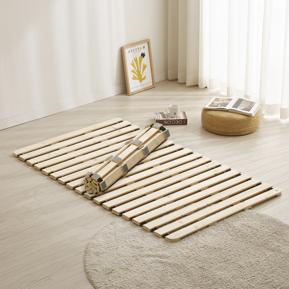 매트리스 판 받침대 원목 침대 낮은 저상형 프레임 소나무 롤베드 깔판 미니싱글 60cm