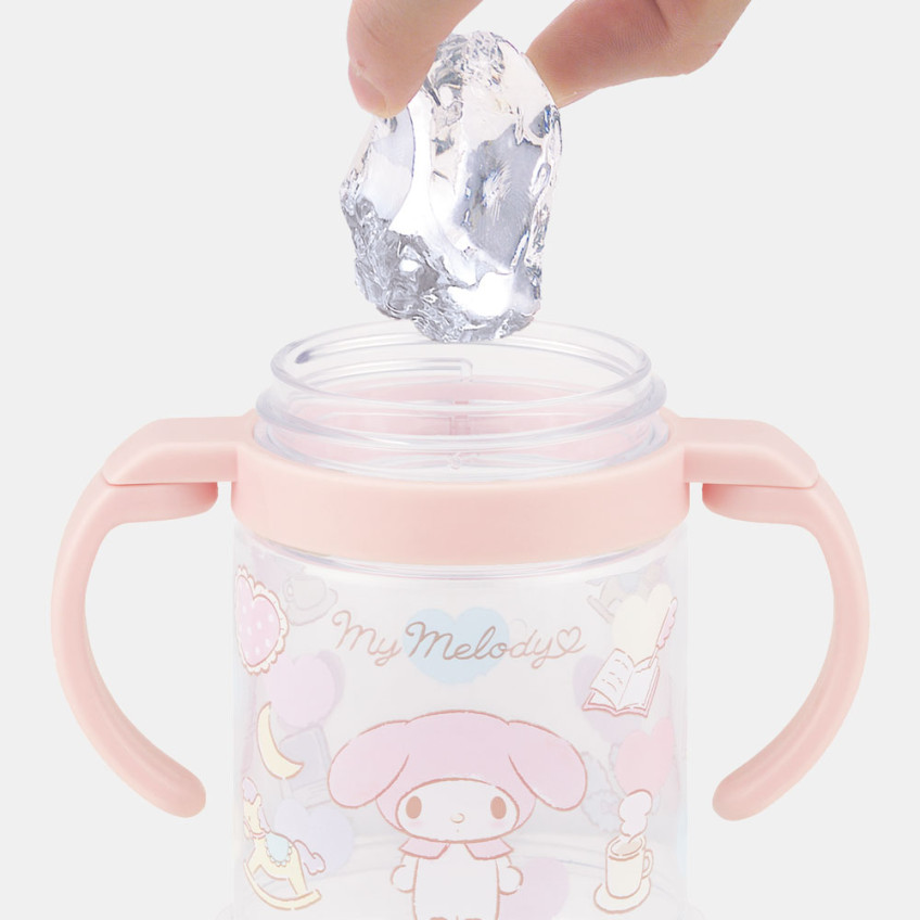 스케이터 산리오 마이멜로디 캐릭터 접이식 핸들 원터치 빨대컵 260ml KSHW1N - 주방·식기 - 하카타몰
