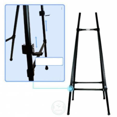 푸근한잡화점 전시용 DP용 알루미늄 검정이젤 ZA20K 전시회용품 액자거치대