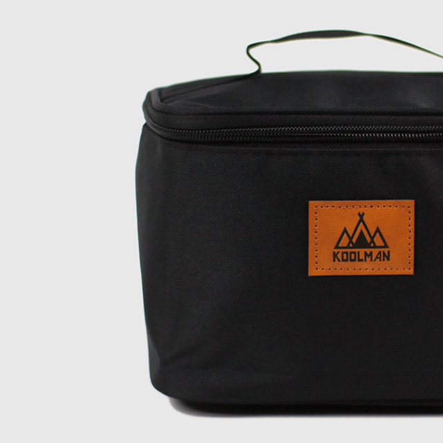 KOOLMAN 쿨맨 캠핑 소품 수납 가방 부탄·이소 겸용 골든브라운