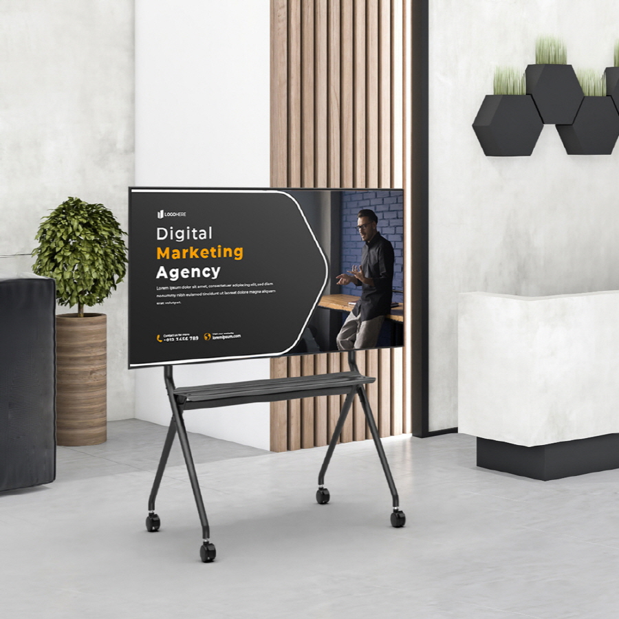 이동식 대형 티비거치대 TV거치대 전자칠판스탠드 - 상세 이미지 3