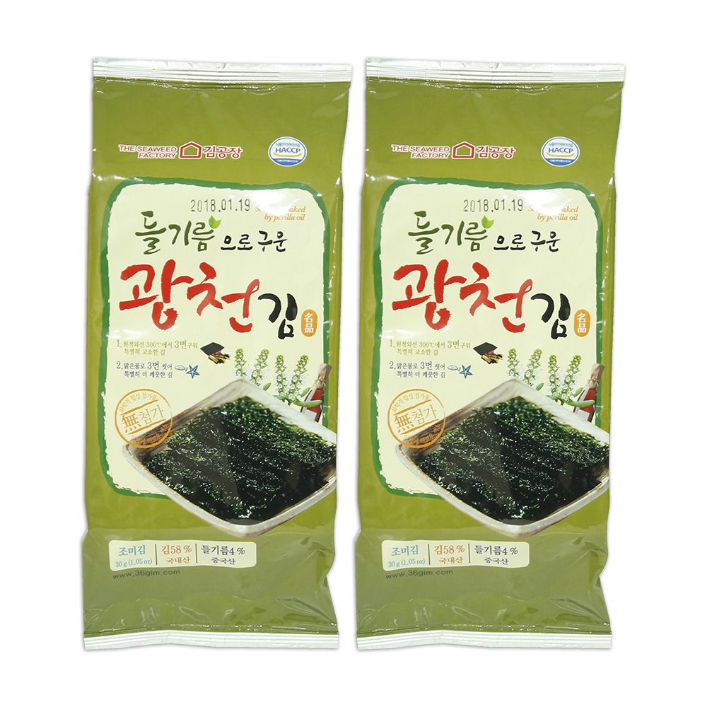 삼육수산 삼육김 광천들기름 식탁 중 (30gx20봉) : 가온찬빛들