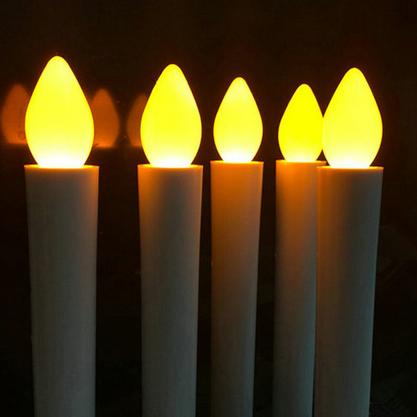 LED 양초 건전지미포함 촛불 꺼지지 않는 전자 전기 캔들 이벤트 프로포즈 컵양초 원터치 - 상품 이미지
