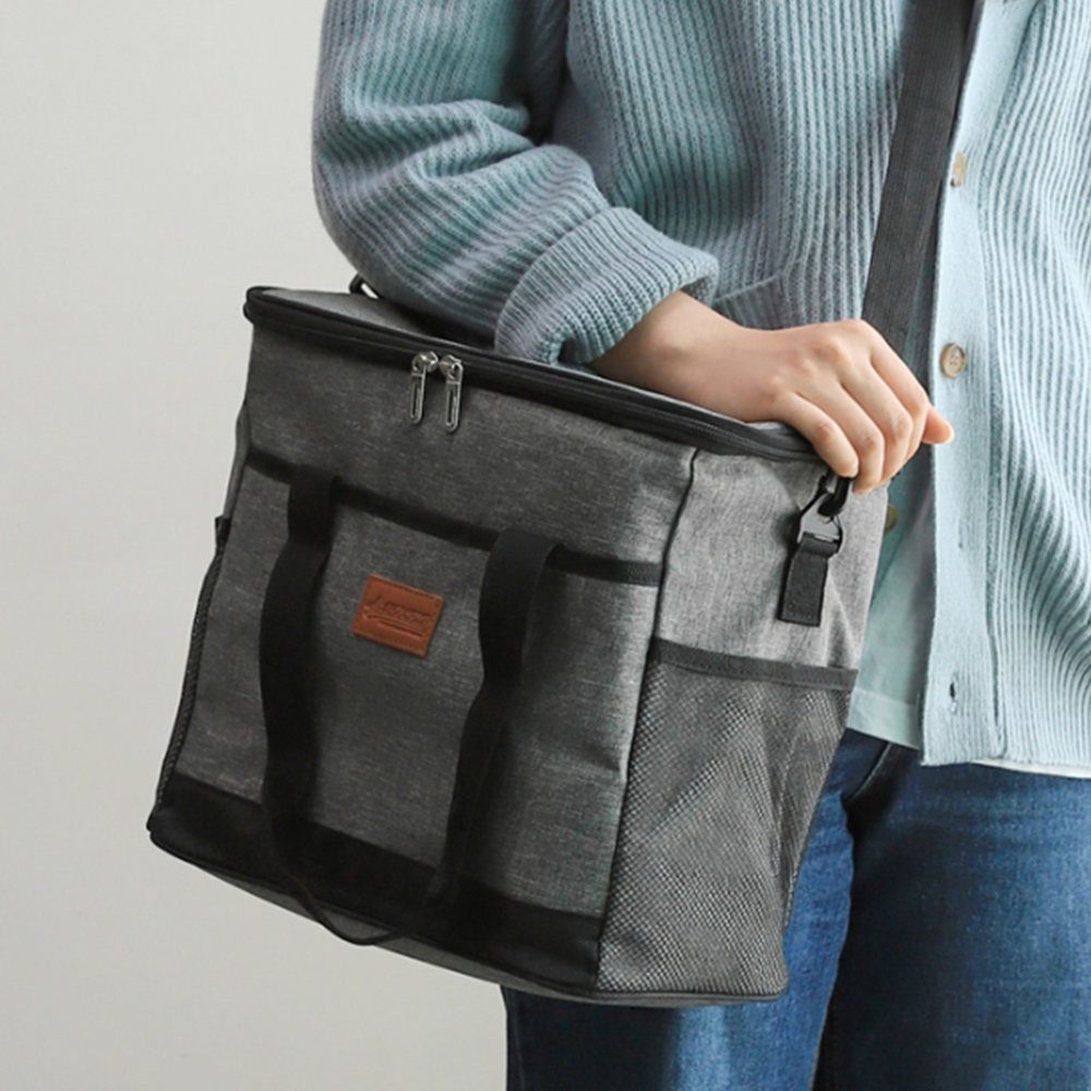 사각보냉백 가방 손잡이 은박 방수 피크닉 캠핑 아이스 쿨러백