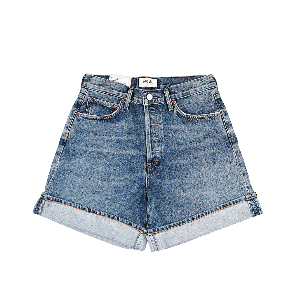 에이골디 여성 로고 패치 데님 쇼츠 A9197 1206 CONT - 상품 이미지
