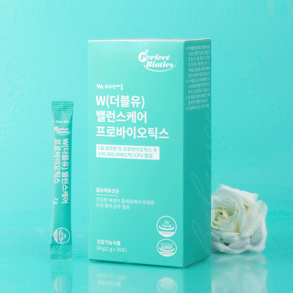 비타민마을 퍼펙트바이오틱스 더블유 밸런스케어 프로바이오틱스 질 유래 유산균 30포, 1개 - 상세 이미지 5