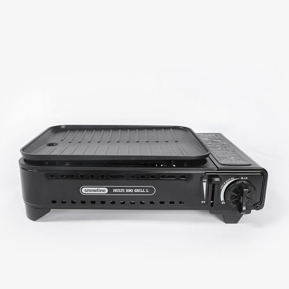 스노우라인 구이바다 멀티BBQ그릴L 블랙에디션 캠핑 휴대용 가스 버너 올인원 그릴