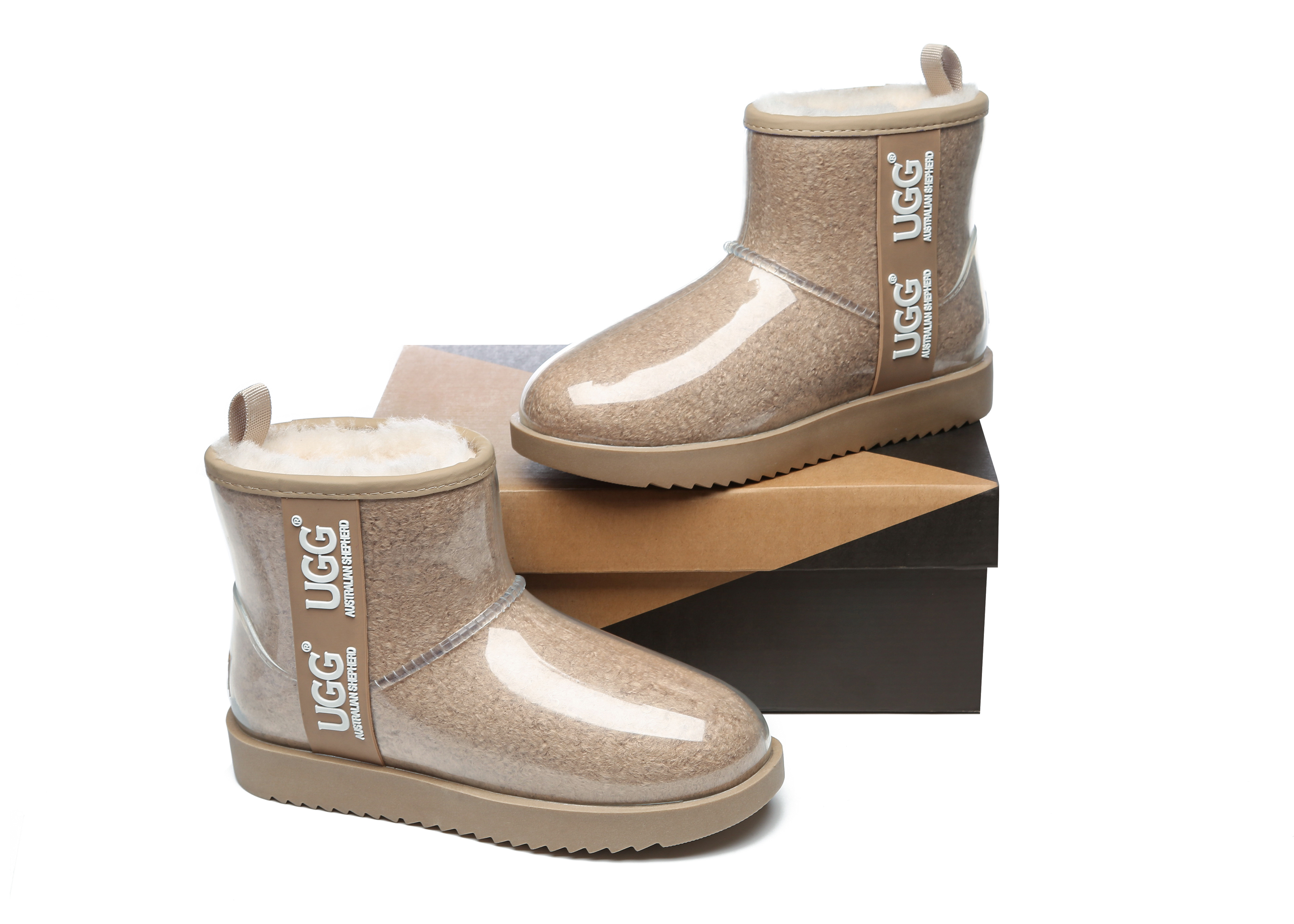 호주 AS 오즈웨어 에버어그 클리어 부츠 겨울 레인부츠 성인 키즈 야광 완벽 방수 방한