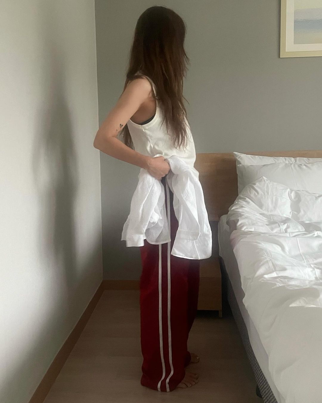 라인 트레이닝 트랙 와이드 스트링 나일론 투웨이 트랙팬츠 3color - 상품 이미지
