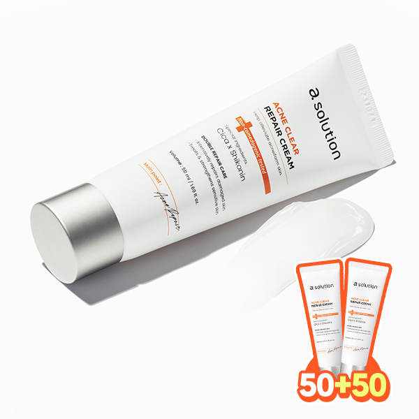 [폼50g증정] 에이솔루션 아크네 클리어 리페어 크림 50ml, 2개 - 상세 이미지 2